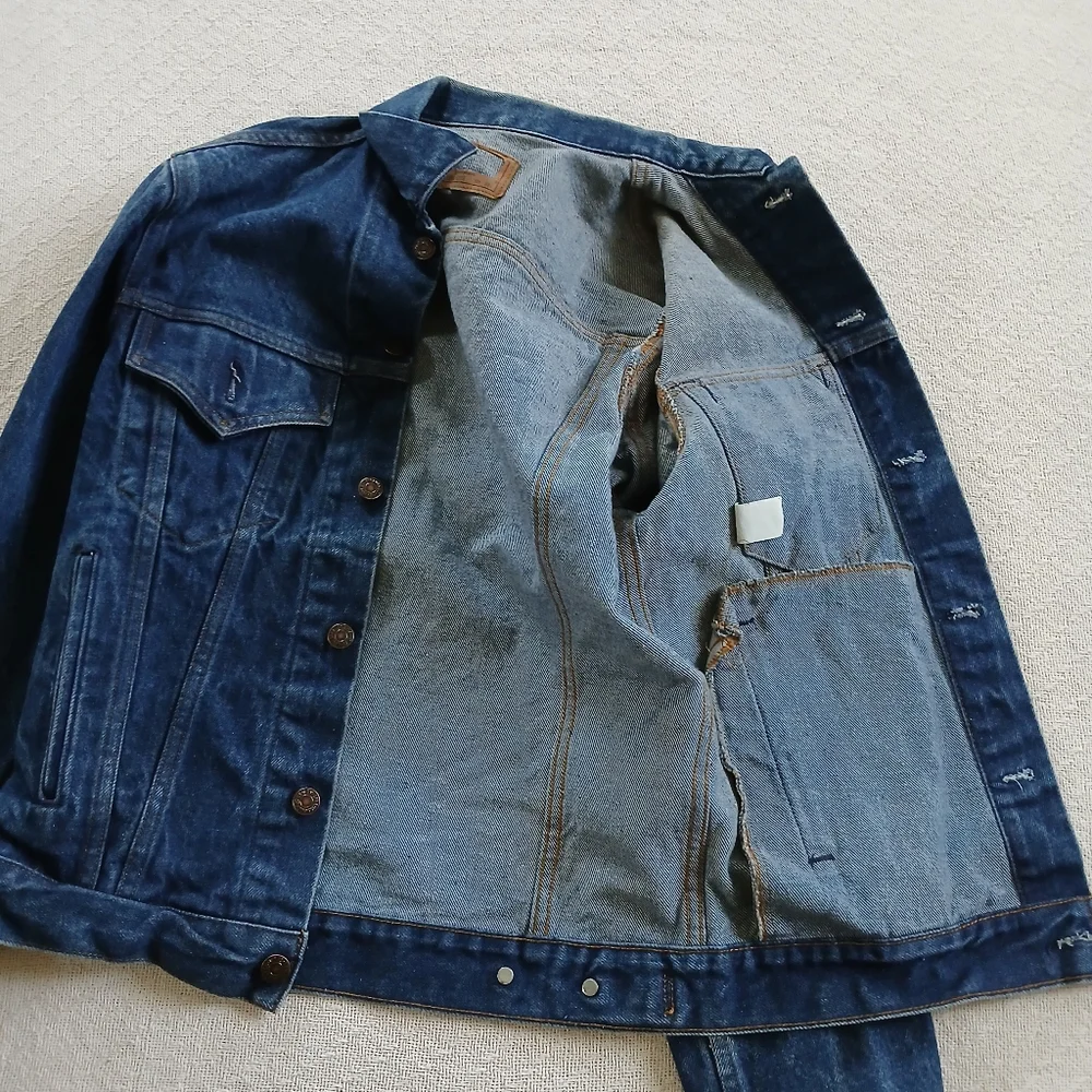 levis ♡ 80s denim trucker type 3 jacket vintage red tab removed retro 38long